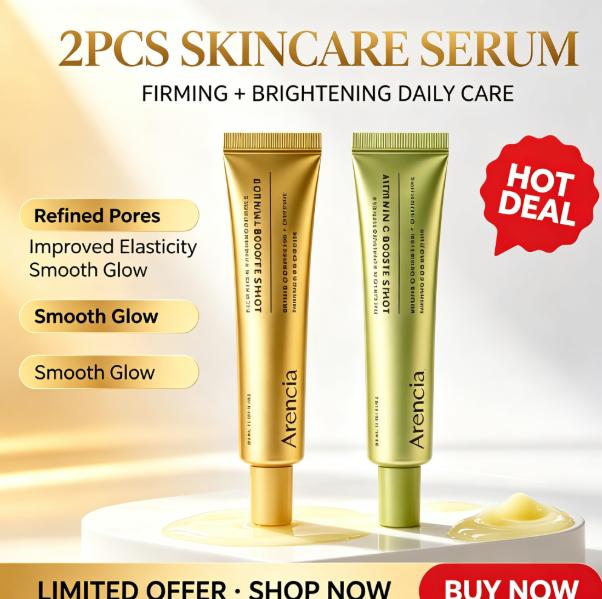 Vitamin C Serum Face - 아렌시아 부스터 샷 세럼 2개 비타민