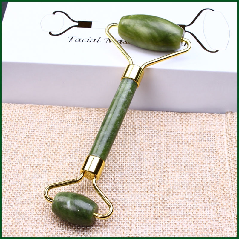 Jade Roller Gua Sha - 스킨 케어 석영 스톤 천연 페이스