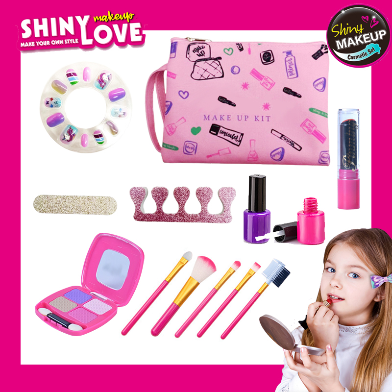 Beauty Makeup Game - 화장품 가방이있는 소녀를위한 메이크업 키트 장난감