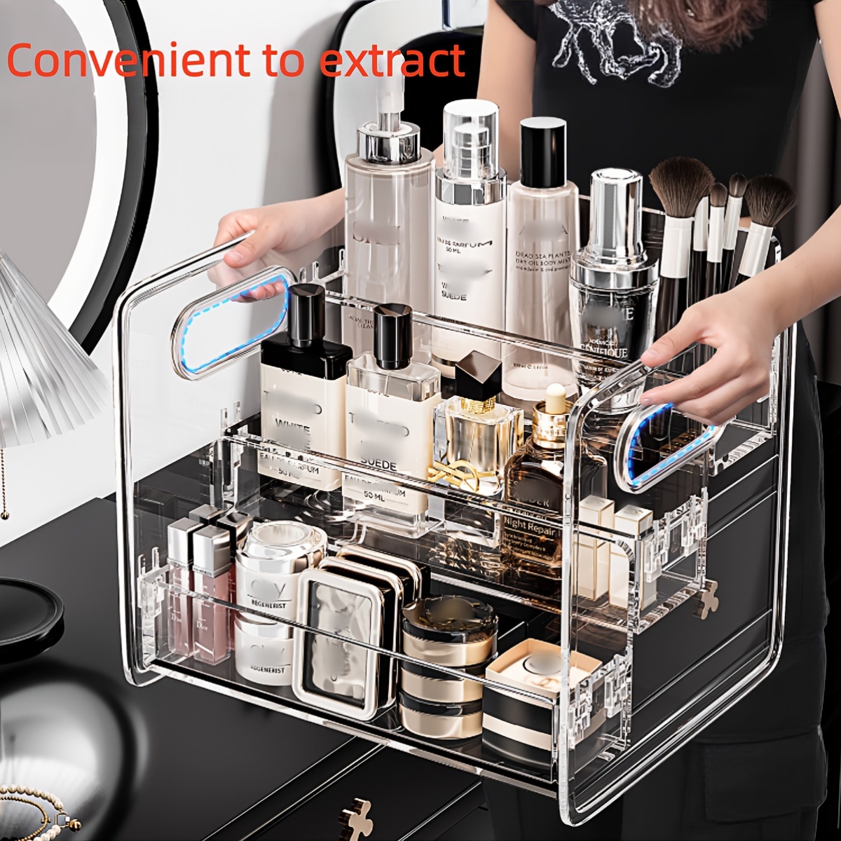 Beauty Kiss Makeup - 1pc 데스크탑 화장품 정리함 메이크업, 립스틱,