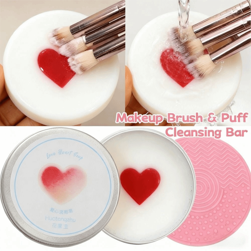 Cosmetic Sponge - 딥 클린 메이크업 브러쉬 클리너 비누(실리콘