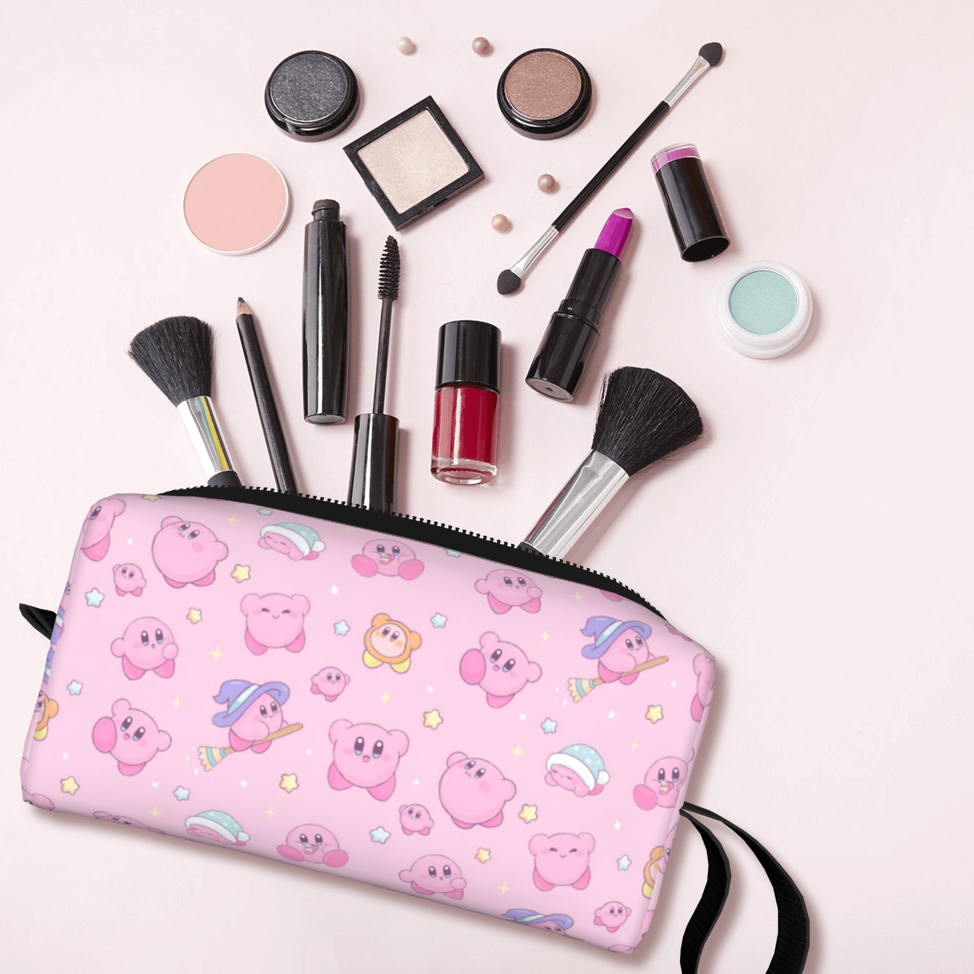 Beauty Makeup Game - 여성용 맞춤형 카와이 K-커비 여행용 세면도구