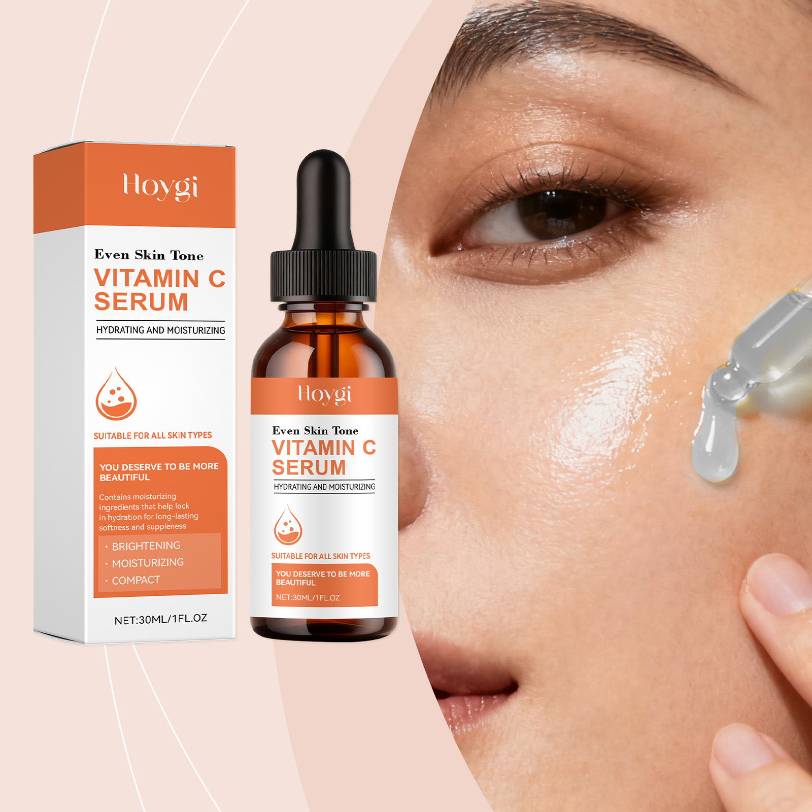 Vitamin C Serum Face - 비타민 C 세럼 페이스용 히알루론산 브라이트닝