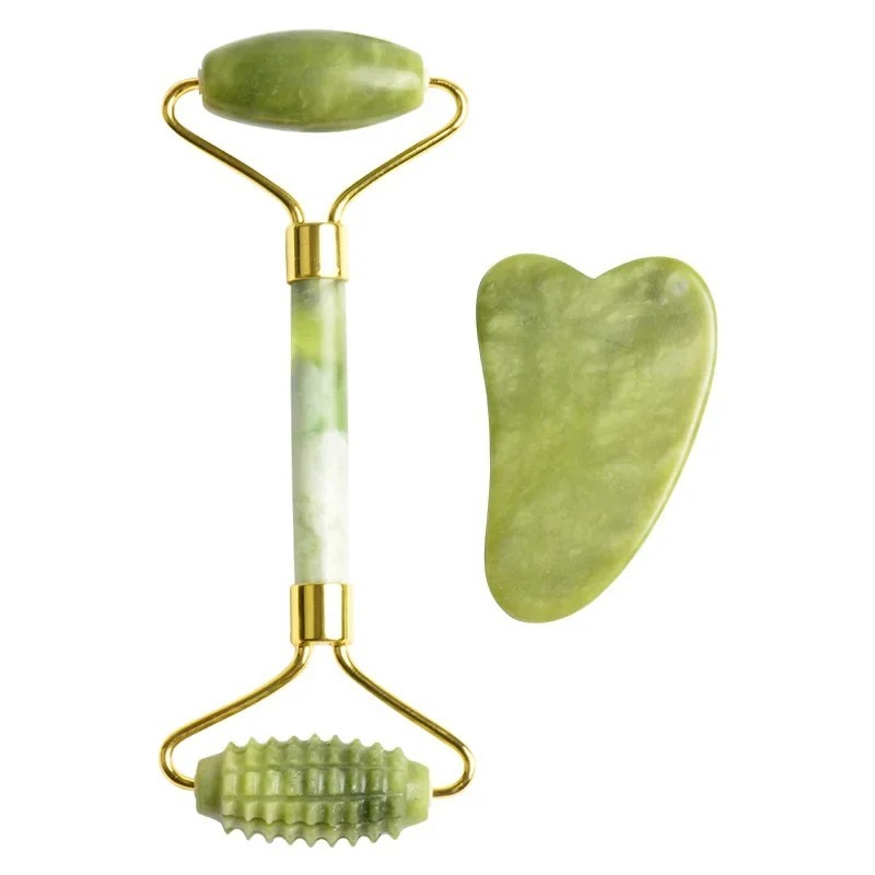 얼굴용 옥 마사지 롤러 세트 구아샤 보드 더블 헤드 옥 - Jade Roller Gua Sha 리뷰 및 가격
