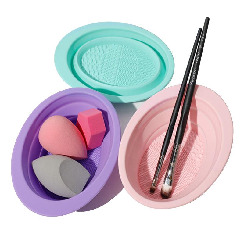 접이식 파우더 퍼프 클리닝 볼 아이섀도우 브러쉬 세척  - Beauty Makeup Box 리뷰 및 가격