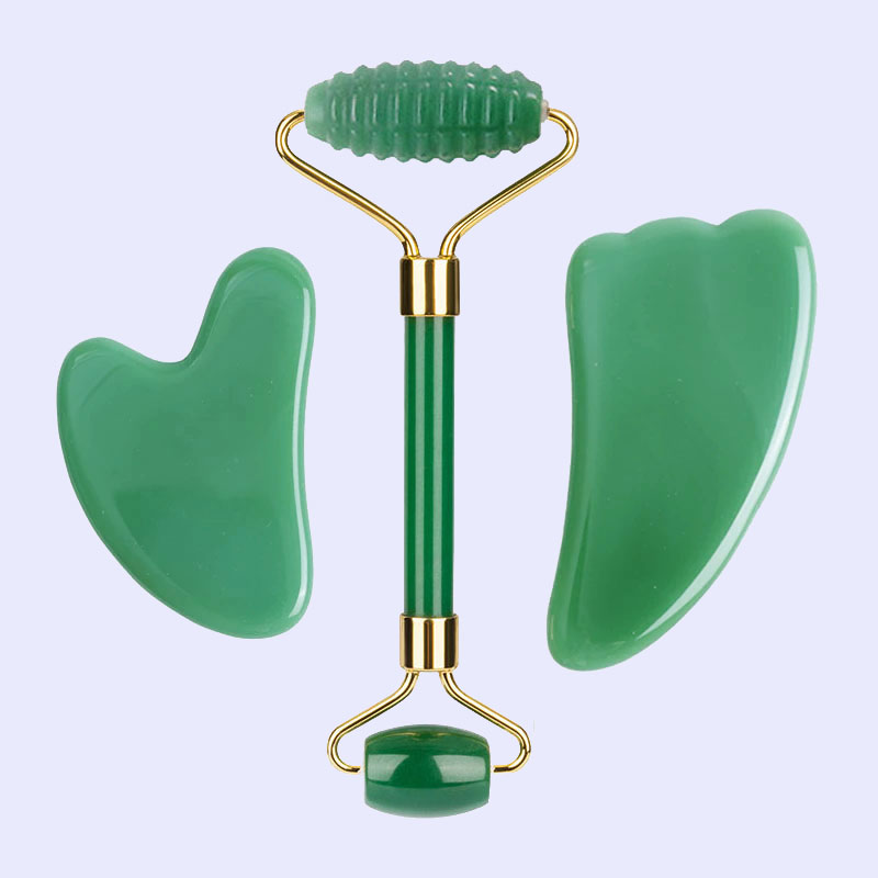 아벤츄린 옥 롤러 마사지기 얼굴용 구아샤 스크레이퍼 천 - Jade Roller Gua Sha 리뷰 및 가격