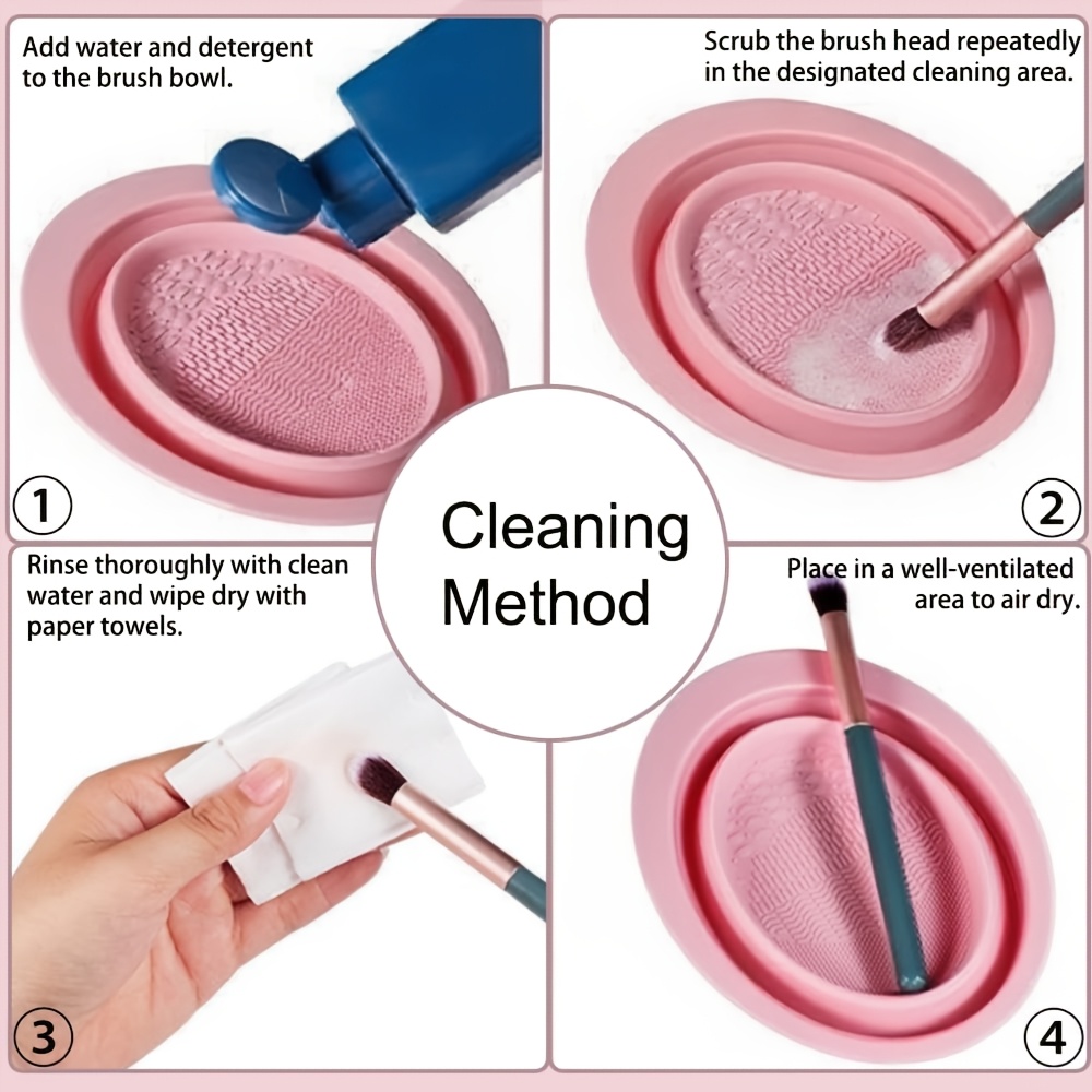 접이식 실리콘 메이크업 브러쉬 클리너 볼, 브러쉬, 퍼 - Cosmetic Sponge 리뷰 및 가격