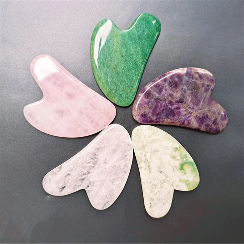 천연 녹옥 롤러 얼굴 마사지 괄사 보드 크리스탈 스톤  - Jade Roller Gua Sha 리뷰 및 가격