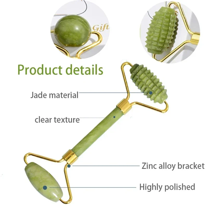 천연 옥 롤러 페이스 Gua Sha, 천연석, 바디 넥 - Jade Roller Gua Sha 리뷰 및 가격