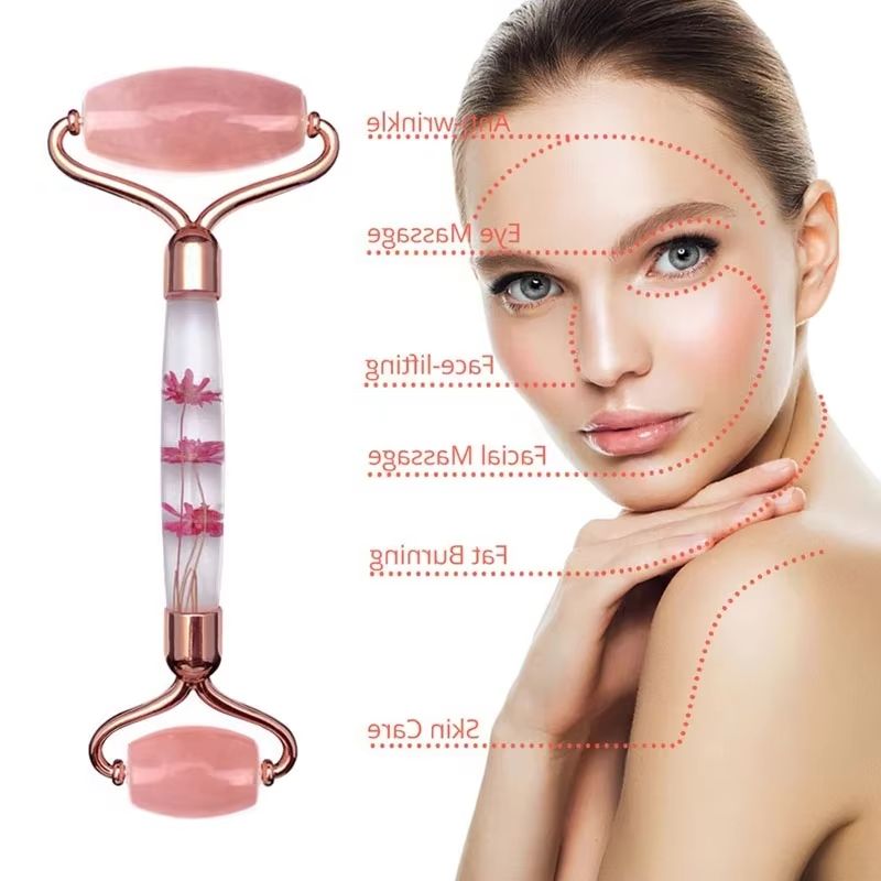 로즈 쿼츠 영원한 꽃 롤러 페이셜 마사지기, 구아샤 스 - Jade Roller Gua Sha 리뷰 및 가격