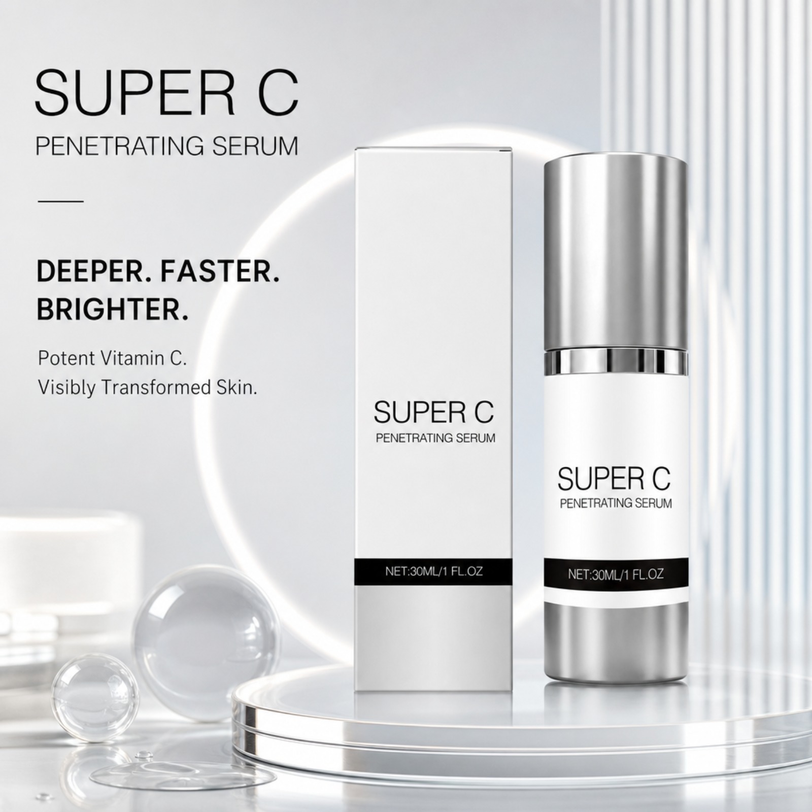 비타민 C 페네트레이팅 세럼, 탄력 강화 및 수분 공급 - Vitamin C Serum Face 리뷰 및 가격