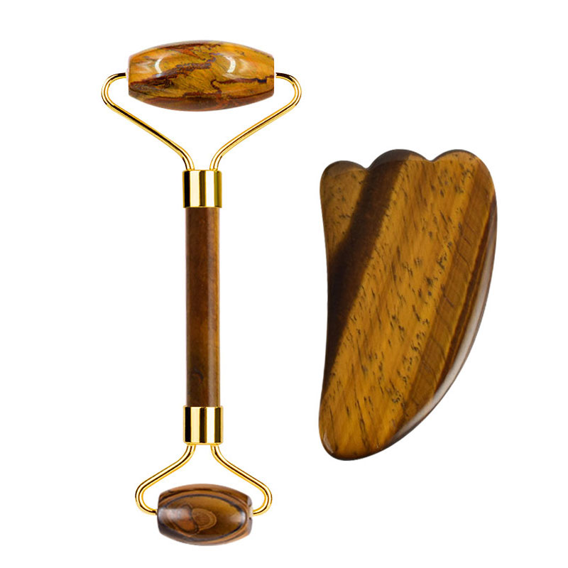 천연 타이거 아이 스톤 구 아슈 스크레이퍼 옥 롤러 마 - Jade Roller Gua Sha 리뷰 및 가격