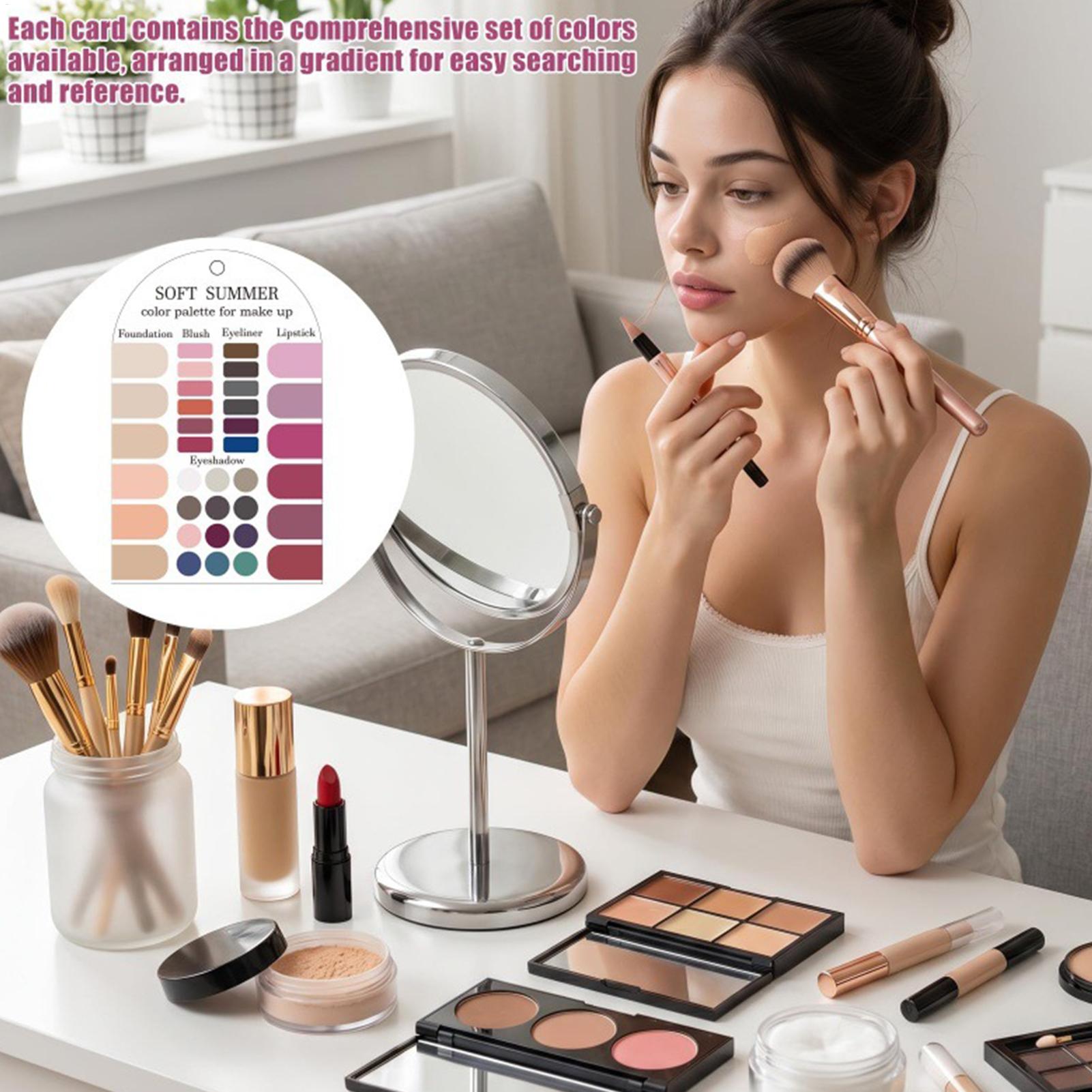 부드러운 여름 컬러 팔레트 카드 2개 아크릴 계절별 팔 - Beauty Kiss Makeup 리뷰 및 가격