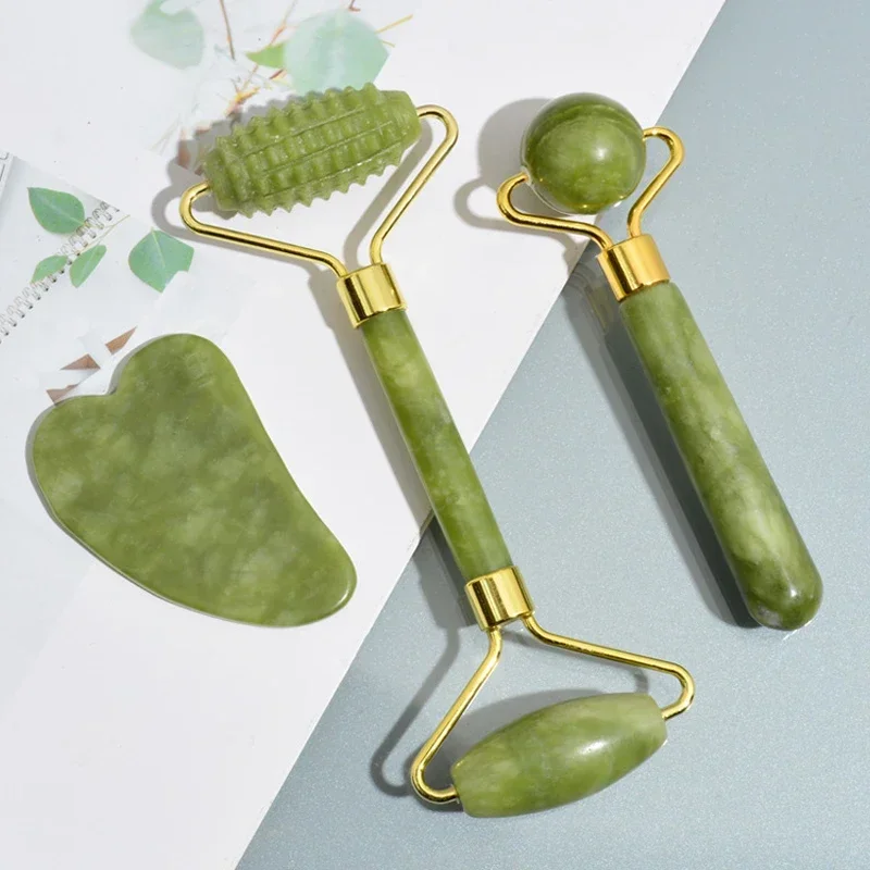 천연 옥 롤러 페이스 구아샤 천연석 바디 목 마사지기  - Jade Roller Gua Sha 리뷰 및 가격
