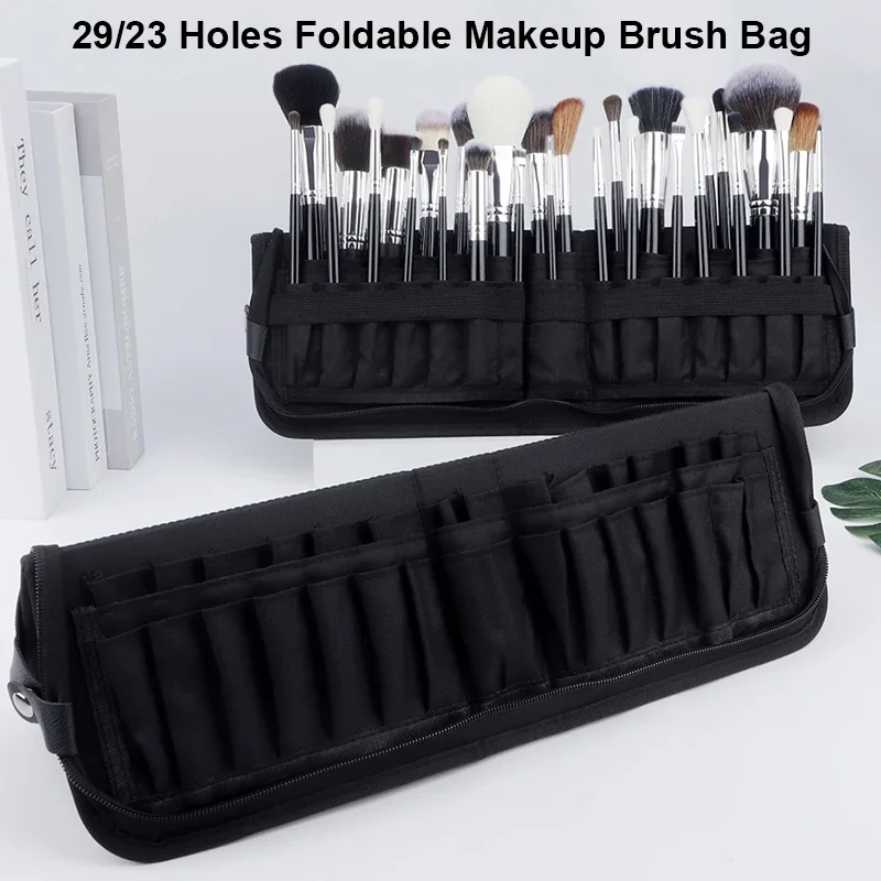29/23 구멍 접이식 메이크업 브러쉬 가방 여성 메이 - Beauty Bag Makeup 리뷰 및 가격