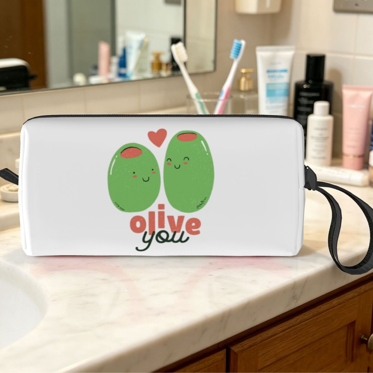 Olive You - I Love You 메이크업 가방 - Beauty Love Makeup 리뷰 및 가격