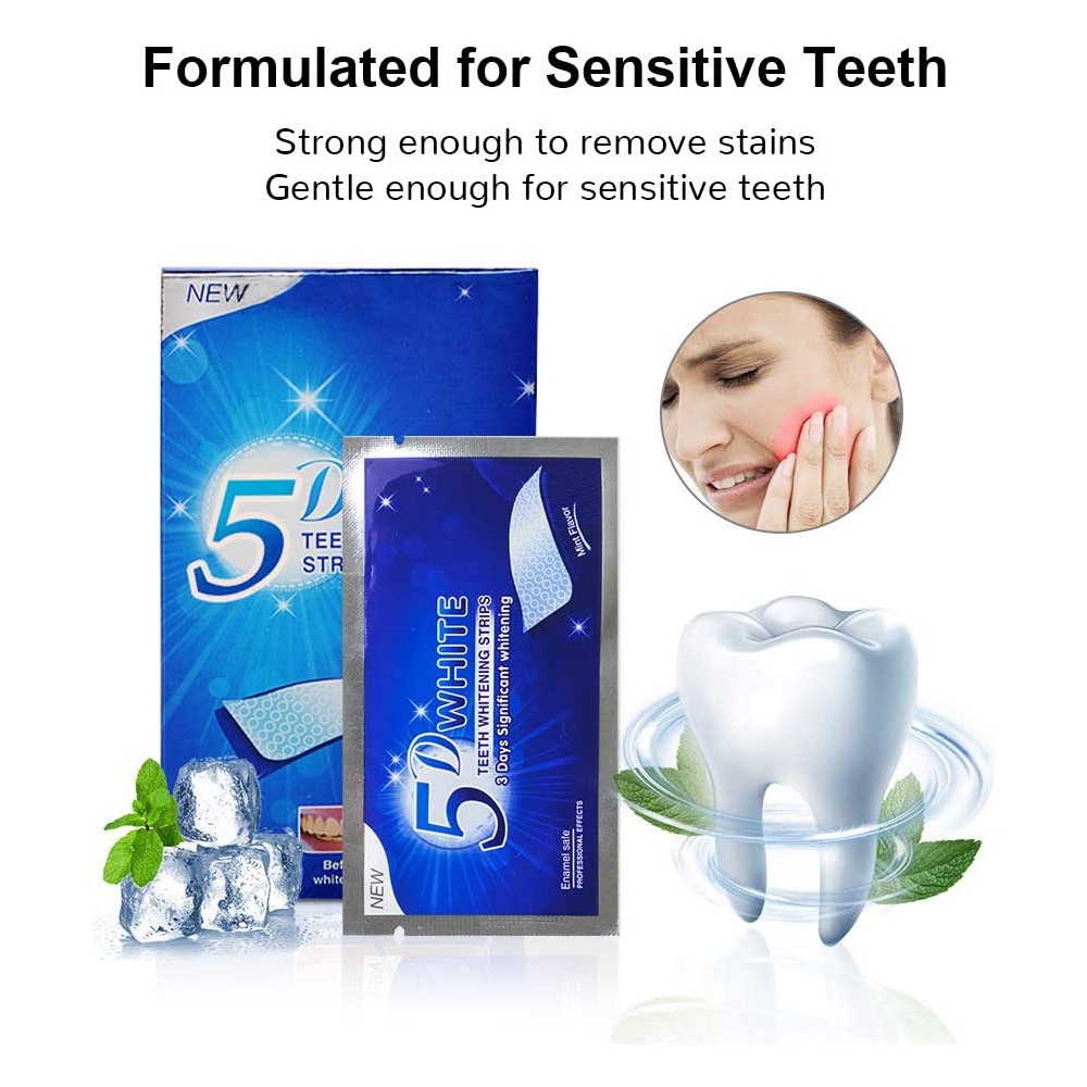 5D 화이트 치아 미백 스트립 미백 젤 화이트 스트립  - Teeth Whitening Strips 리뷰 및 가격