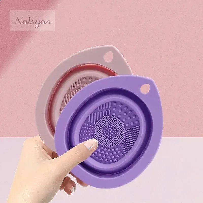 실리콘 접이식 메이크업 브러쉬 클리너 박스, 파우더 퍼 - Beauty Makeup Box 리뷰 및 가격